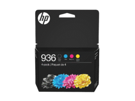 Genuine HP 936 / 936 4-Set Ink Cartridges: 1 each of Black / Cyan / Magenta / Yellow